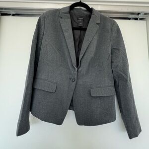 Women’s ANN TAYLOR Factory Charcoal Grey Blazer 6P